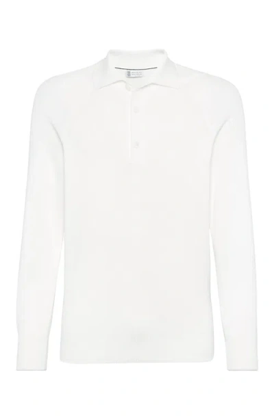 Brunello Cucinelli Polo-style Sweater In Panama