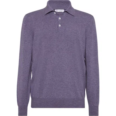 BRUNELLO CUCINELLI BRUNELLO CUCINELLI POLO-STYLE SWEATER