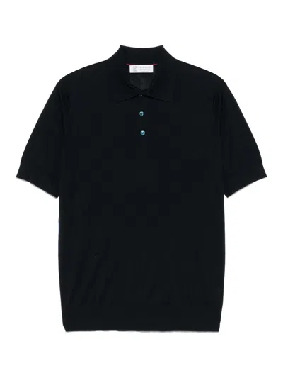 BRUNELLO CUCINELLI CAMISETA - AZUL