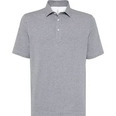 BRUNELLO CUCINELLI BRUNELLO CUCINELLI POLO WITH SHIRT COLLAR