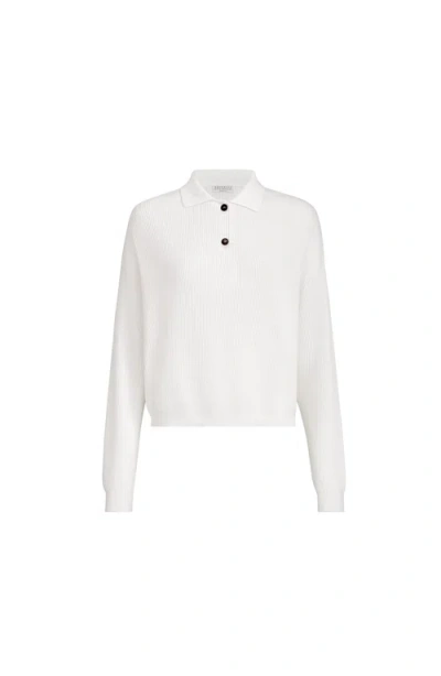 Brunello Cucinelli Polo-style Sweater In White