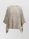 Brunello Cucinelli Poncho Handcrafted Sequined Flowing Silhouette