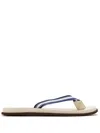 Brunello Cucinelli Flip-flops With Grosgrain In Neutral