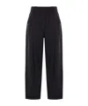 Brunello Cucinelli Monili-chain Poplin Trousers In Black