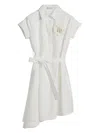 Brunello Cucinelli Poplin Chemisier Dress In White