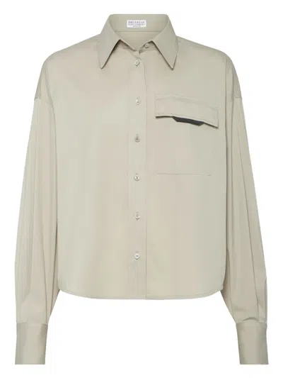 BRUNELLO CUCINELLI POPLIN SHIRT