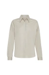 Brunello Cucinelli Monili-detail Poplin Shirt In Oat