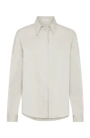 Brunello Cucinelli Monili-detail Poplin Shirt In Oat
