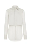 Brunello Cucinelli Cotton Monili Shirt In Oat
