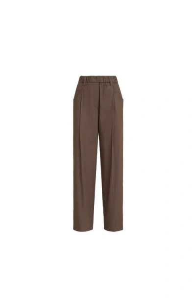 Brunello Cucinelli Baggy Pull-on Trousers In Brown