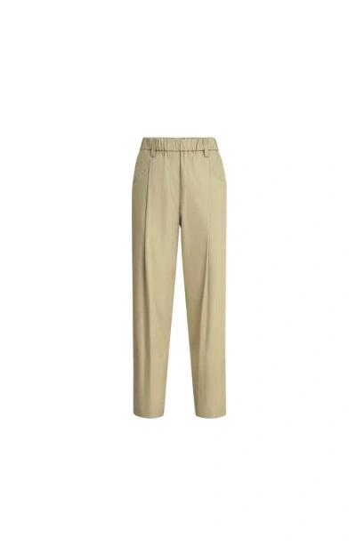 Brunello Cucinelli Poplin Trousers In Neutral