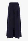 Brunello Cucinelli Pantaloni Larghi Trousers Blue In Blue