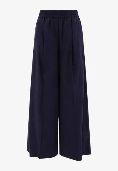 BRUNELLO CUCINELLI POPLIN WIDE-LEG PANTS