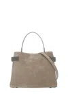 Brunello Cucinelli Precious Bands Shoulder Bag In Gray