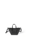 Brunello Cucinelli Precious Bc Duo Mini Bag In Grained Leather In Black