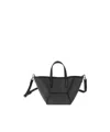 Brunello Cucinelli Precious Bc Duo Mini Bag In Grained Leather In Black