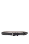 Brunello Cucinelli Bead-embellished Leather Belt In Black