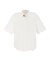 Brunello Cucinelli Precious Buttonhole Shirt In White