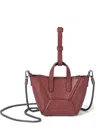 Brunello Cucinelli Precious Chain Duo Micro Bag In Red