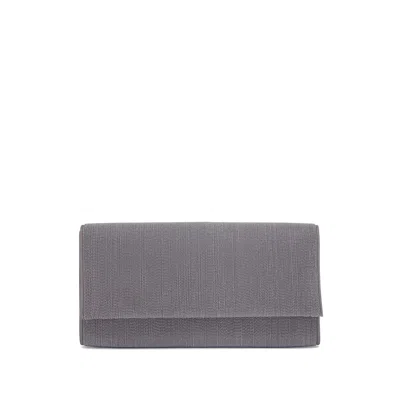 Brunello Cucinelli Precious Clutch Bag In Gray