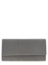 Brunello Cucinelli Precious Clutch In Silver