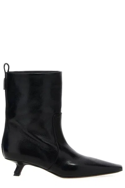 Brunello Cucinelli Precious Detailed Ankle Boots In Black