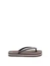 Brunello Cucinelli Monili-embellished Flip Flops In Brown