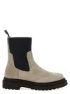 Brunello Cucinelli Women Precious Loop Detail Ankle Boots In Neutral