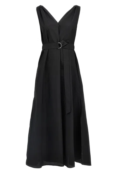 BRUNELLO CUCINELLI BRUNELLO CUCINELLI PRECIOUS SHOULDER DETAIL DRESS