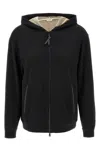 Brunello Cucinelli Cotton-silk Sweatshirt Topwear In Black