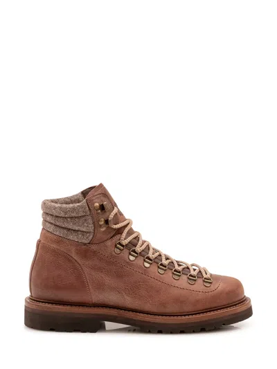 Brunello Cucinelli Premium Leather Boots - Fall In Multi