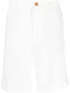Brunello Cucinelli Pressed-crease Bermuda Shorts In White