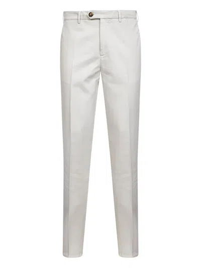 Brunello Cucinelli Button-fastening Belt-loops Trousers In White