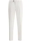 Brunello Cucinelli Pressed-crease Tailored Trousers In White