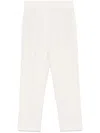 Brunello Cucinelli Pressed-crease Tapered Trousers In Neutrals