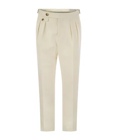 BRUNELLO CUCINELLI BRUNELLO CUCINELLI PLEATED TAPERED TROUSERS