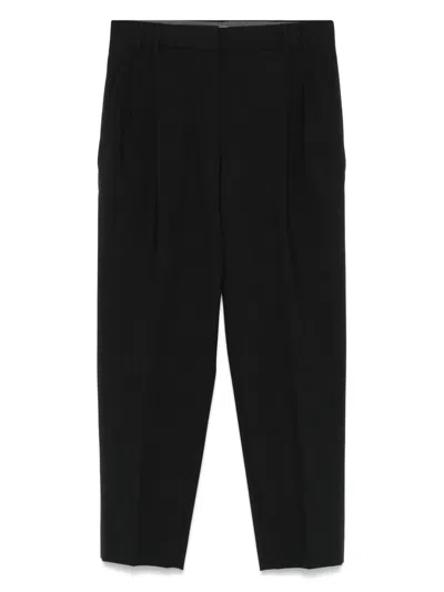Brunello Cucinelli Pressed-crease Trousers In Black