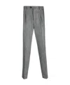 Brunello Cucinelli Pressed-crease Virgin Wool Trousers In Gray