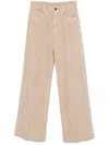 Brunello Cucinelli Pressed-crease Wide-leg Trousers In Neutrals