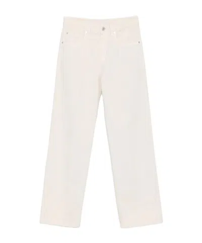 Brunello Cucinelli Pressed-crease Jeans In Neutral