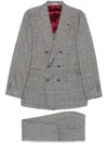 Brunello Cucinelli Men Price Of Wales Suit In Black
