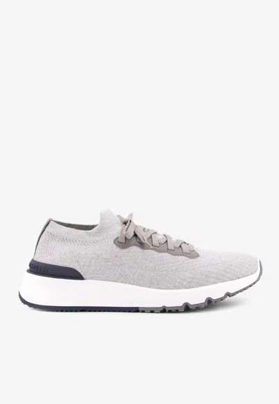 BRUNELLO CUCINELLI PRIMEKNIT LOW-TOP SNEAKERS