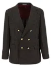 Brunello Cucinelli Prince Of Wales Blazer In Multi