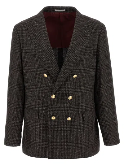 BRUNELLO CUCINELLI BRUNELLO CUCINELLI PRINCE OF WALES BLAZER