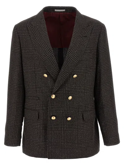 BRUNELLO CUCINELLI PRINCE OF WALES BLAZER