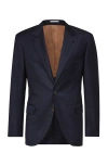 Brunello Cucinelli Single-breasted Virgin-wool Blazer In Blue