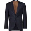 Brunello Cucinelli Single-breasted Virgin-wool Blazer In Blue