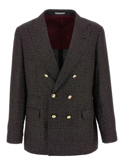 BRUNELLO CUCINELLI PRINCE OF WALES BLAZER