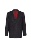 Brunello Cucinelli Prince Of Wales Deconstructed Blazer In Animal Print