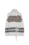 Brunello Cucinelli Prince Of Wales Opera Cardigan In White